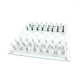 Wine Glasses Creative Board Games Cup Funny International Chess Shape Chessboard Set For Travel Bar Party