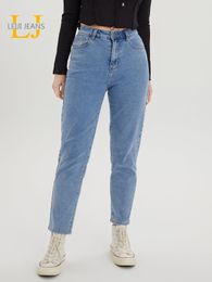 Womens Jeans Womens Plus Size High Waisted Harem 5XL 6XL Ladies Boyfriend Denims Curve Blue Women Denim Pants 230313