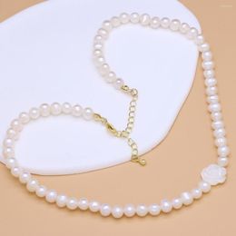 Chains Natural Fresh Water Pearl Necklace Potato Bead For Women Jewellery Party Banquet Gift Girls