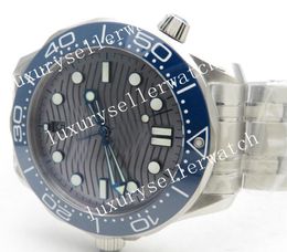 Super Divery Wristwatches vs Factory V2 Basileia 2018 Divertido Cinza Cinza 300m Placa de base Cerâmica Dial 42mm Aço 316f Beliscamento de cerâmica azul de alta grau Relógio