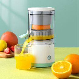 Juicers trådlösa långsamma elektriska juicers orange citron juicer USB Fruit Extractor Portable Squeezer Pressure Blender Machine For Kitchen 230314