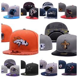 Summer Designer Fitted hats All Team basketball Snapbacks Letter Caps Sports Outdoor Embroidery Cotton Flat Full Closed Beanies Leather flex Hat Sizes 7-8 Mix Order