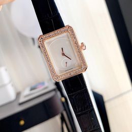 New Womens Watches Womens Quartz Luxury C Watch Luxurys Designers Women Diamond-studded Wristwatch Montre De Luxe Top Quality J86