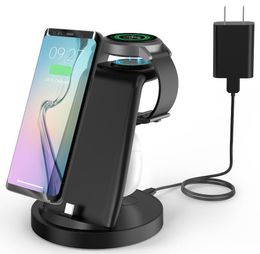 3 in 1 Wireless Charger Fast Wireless Charging Stand Station for Samsung Galaxy Galaxy Watch 5 4 3 Active 2 Galaxy Buds floor candle holders