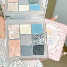 Makeup Tools Gogotales Mori Princess Eyeshadow Plate Up Palette Cute Shadow 8 Colours Shimmer Matte Eye 230314