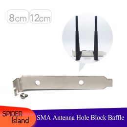 Wireless Baffle Network Card Wifi Antenna fixed Bracket SMA Hole Block Baffle 12cm Low Profile 8cm