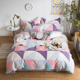 Bedding Sets Microfine Comforter Modern Printed Sheet Pillowcase & Duvet Cover Polyester Suitable For 1.8m 2m