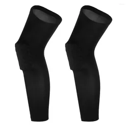 Knee Pads 2pcs Professional Sports Elbow Guards Anti-Collision Arm Protectors (Black)