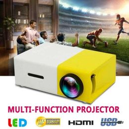 Projectors YG300 Pro LED Mini Projector 320 X 240 Pixels Supports 1080P HDMI USB Audio Portable Home Media Video Player R230306