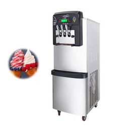 Commercial Soft Ice Cream Making Machine Stainless Steel Vertical Ice Cream Makers Fully Automatic 110V 220V