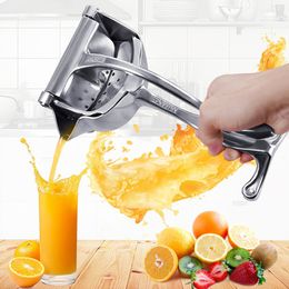 Juicers Manual Juice Squeezer Stainless Steel Hand Pressure Orange Juicer Pomegranate Lemon Squeezer Kitchen Accessories 230314