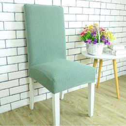 Chair Covers Solid Color Stretch Cover Spandex Fabric Seat Restaurant El Party Banquet Slipcovers Home Decoration Event