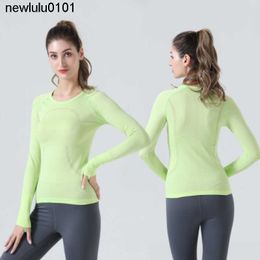 Yoga Womens Wear Swiftly Tech Ladies Designer Sports T Shirts Long Sleeve Outfit T-shirts Moisture Wicking Knit High Elastic Fiess Workout