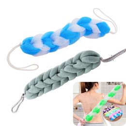 Back Strap Scrubber Bath Shower Bars Mesh Puff Exfoliating Soft Brush Sponge Bath Towel Soft Exfoliating for Shower