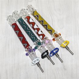 Heady Glass Nectar Dabs Hookahs Nector Collectors Dab Straw Oil Rigs Micro NC Set Water Smoking Mini Pipes 5.7 inches