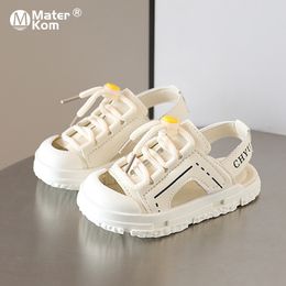 Sneakers Size 22 31 Summer Baby Sandals Toe protection Boys Beach Shoes Kids Girls Sport Soft Bottom Toddler Sandalias 1 6y 230313