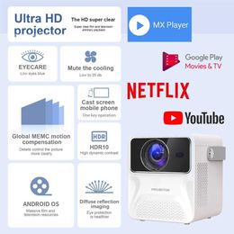 Projectors for Full HD USB Portable Mini Projector Support 1080P Home Media Player Home Theatre Projector R230306