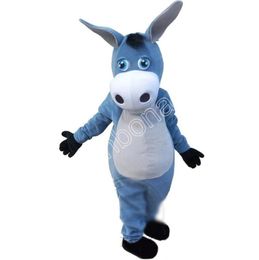 Adult Eeyore Donkey Mascot Costumes Cartoon Character Outfit Suit Xmas Outdoor Party Outfit Adult Size Promotional Advertising Clothings