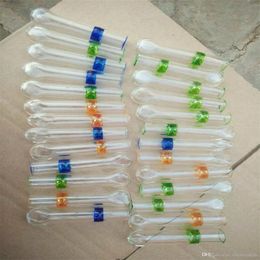 Smoking Pipes Transparent Coloured Glass Suction Nozzle Wholesale Glass Hookah, Glass Water Pipe