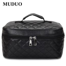 Cosmetic Bags Cases Cosmetic box Quilted professional cosmetic bag women's large capacity storage handbag travel toiletry makeup bag sac 230314