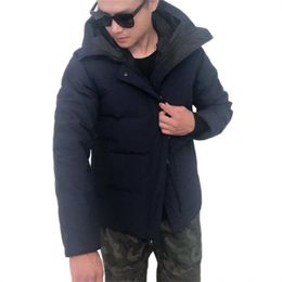 新しいスタイルの屋外冬の男性レジャーJassen Chaquetas Parka White Duckアウターフード