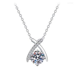 Chains Original Design Girls High-end Cross Pendant Korean Style Personality Inlaid Zircon Necklace Girlfriend Gift