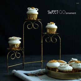 Bakeware Tools SWEETGO Ladder Cupcake Stand Cookies Holder Fold Able Dessert Decorating For Wedding Party Sweet Table Supplier Baker