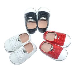 First Walkers Slip on genuine leather elasticated stretch back baby crib shoes 230314