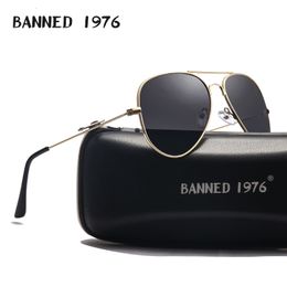 Sunglasses Polarized Aviation Metal Frame Designer Men Shades Feminin Brand Name Male Female Vintage Glasses 230313