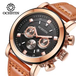 Wristwatches OCHSTIN Fashion Military Chronograph Mens Watches Top Males Quartz Clock Relogio Masculino Men's Business Watch
