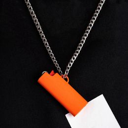 Colorful Smoking Portable Necklace Lighter Case Sleeve Holder Cover Shell Innovative Design Protective Skin Casing Pendant Dry Herb Tobacco Cigarette Tool