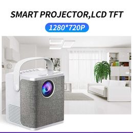 Projectors Smart Android Projector 5G WIFI Portable Home Theater Sync Phone LED Projectors Bluetooth Mini Outdoor Movie Proyectors R230306