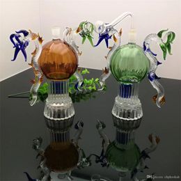 Smoking Pipes Double dragon glass water bottle Glass bongs Oil Burner Glass Water Pipe Oil Rigs