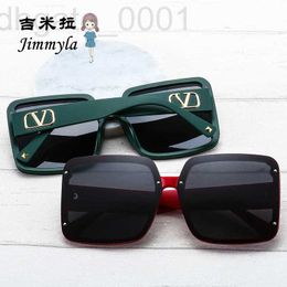 Sunglasses designer 2021 new large frame sunglasses fashion Polarised for men and women versatile v-glasses Q8QT