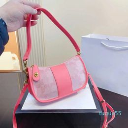 Designer-crossbody bag designer handbag underarm shoulder bag women Elegant Letters Print Shopping messenger bags purse lady pink bags 230224