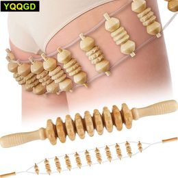 Back Massager Wood Therapy Tools Anti Cellulite Lymphatic Drainage Maderoterapia Kit for Full Body Muscle Pain Relief 230314