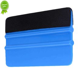 New Auto Styling Window Ice Remover Cleaning Wash Car Scraper With Felt Squeegee Tool Film Wrapping