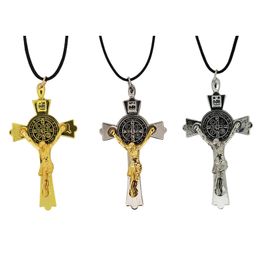 Fashion Jewellery Religious Charms Necklace Custom Stainless Steel Cross Pendant Necklace