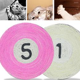 Cat Beds Round Sisal Scratching Pad Grinding Claw Toys Leisure Easy To Clean The Nest Solid Colour Letter Pattern Smelling