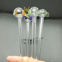 Hookahs Coloured small fish sucker Wholesale Glass Bongs Accessories, Glass Water Pipe Smoking,