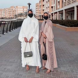 Ethnic Clothing Chiffon Open Abaya Kimono Cardigan Turkey Muslim Hijab Dress Eid Abayas For Women Dubai Dresses Kaftan Robe Femme Islam Clot
