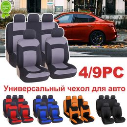 New Universal Car Seat Covers Airbag Compatible Auto Cushion Protectors For Vaz 2110 For Hyundai i800 For Citroen C1 For 2005 Clio