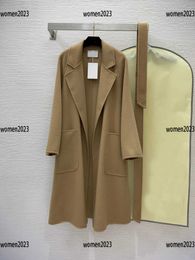 Women Trench Coats lady Outerwear girl Windbreaker Size S-L Manual open thread binding process Unbuttoned placket jacket New Products Mar06