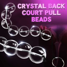 NXY Anal toys OMYSKY Sex Beads Balls Plug Butt Toy Female Stimulator Orgasm Vagina Products For Women Crystal Massager 1125