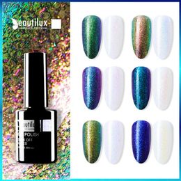 Nail Gel Beautilux 1pc Chameleon Aurora Color Changing Polish Soak Off Gels Art Varnish UV LED Lacquer Esmalte 10mlNailNail