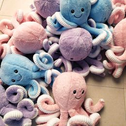 18cm 40cm Wholesale Creative Cute Plush Octopus Toys Whale Dolls Stuffed Toys Plush Small Pendant Sea Animal Toys Children Baby Gifts LS533