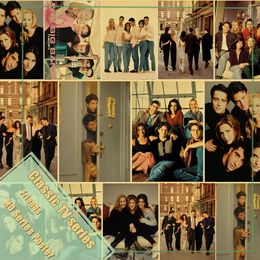 vintage Classic TV Series Friends tin posters metal tin sign Cafe Bar Retro Poster Decorative Painting Art Wall Stickers house personalized art Decor Size 30X20CM