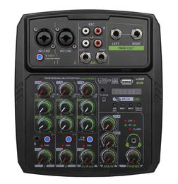 USB Bluetooth with Reverb 4-channel 6-channel Mixer Sound Card Mobile Computer Live Recording Stage Performance Mixer Origin