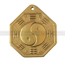 Decorative Figurines Objects & 5cm Fengshui Chinese Concave Convex Copper Bagua Mirror Wall Hanging The 8 Hexagrams Home Decor1