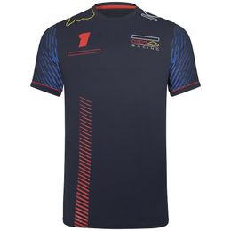 Men's T-shirts 2023 F1 Mens Team Polo Shirt T-shirt Formula 1 Racing Suit T-shirt 1 and 11 Driver Fan Top T-shirts Jersey Moto Motorcycle Clothing Laqq